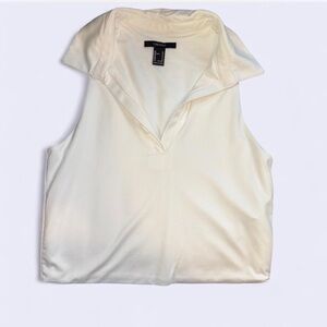 Forever 21 Women's White Collared Blouse